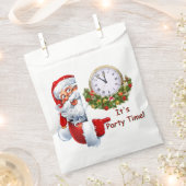 Santa Claus Party Time Bedankzakje (Geknipt)