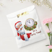 Santa Claus Party Time Bedankzakje (Gezegeld)