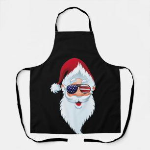 Santa Claus Patriotic USA Sunbribribribril Kerstmi Schort