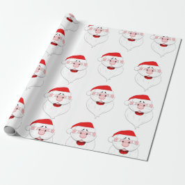 Santa Claus Pattern Cadeaupapier