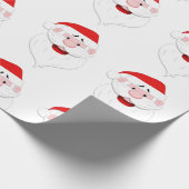 Santa Claus Pattern Cadeaupapier (Hoek)