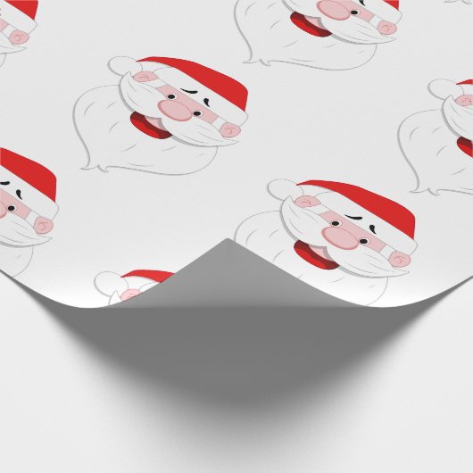 Santa Claus Pattern Cadeaupapier (Hoek)
