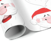 Santa Claus Pattern Cadeaupapier (Rol Hoek)