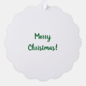 Santa Claus Pattern Ornament Kaart (Achterkant)