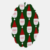 Santa Claus Pattern Ornament Kaart (Rechts)