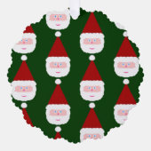 Santa Claus Pattern Ornament Kaart (Voorkant)