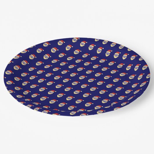 Santa Claus Pattern Paper Bord (Gekanteld)