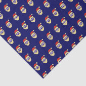 Santa Claus Pattern Tissue Paper Tissuepapier (Detail)