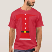 santa claus personage t-shirts voor kerst met kers (Voorkant)