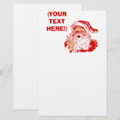 Santa Claus personaliseren Briefpapier (Voorkant / Achterkant)