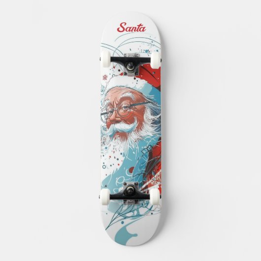 Santa Claus Persoonlijk Skateboard (Voorkant)