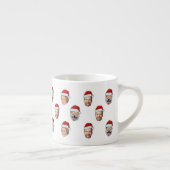 Santa Claus Pet Face 3 Foto's Kerstcadeau Espresso Kop (Rechts)