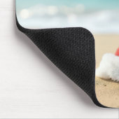 Santa Claus Pet op een tropisch strand Muismat (Hoek)