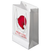 Santa Claus-Pet van geheime kerstcadeaus Klein Cadeauzakje (Voorkant Gekanteld)