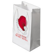 Santa Claus-Pet van geheime kerstcadeaus Klein Cadeauzakje (Achterkant Gekanteld)