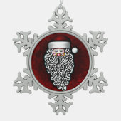 santa claus pewter ornament (Voorkant)