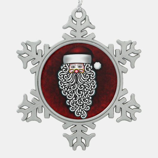 santa claus pewter ornament (Voorkant)