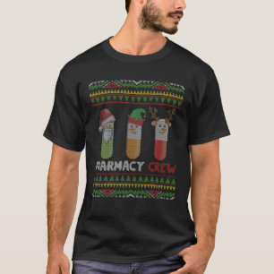 Santa Claus Pharmacy Crew Kerstmis Snowman T-shirt