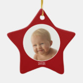 Santa Claus Photo Lijst Ornament (Achterkant)