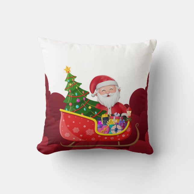 Santa Claus Pillow Kussen (Voorkant)