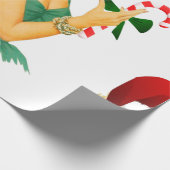 santa claus pin cadeaupapier (Hoek)