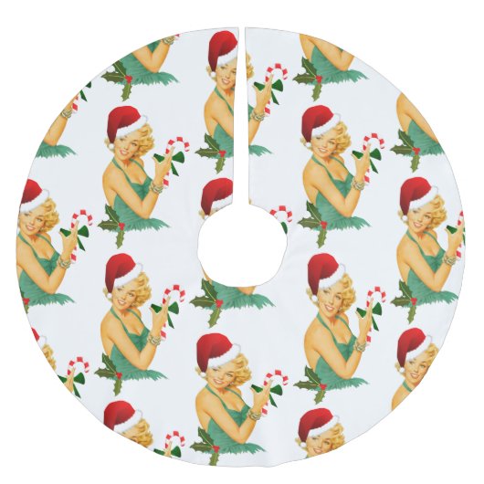 santa claus pin kerstboom rok (Voorkant)