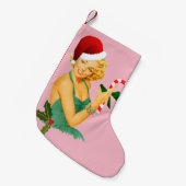 santa claus pin kleine kerstsok (Voorkant (Hangend))