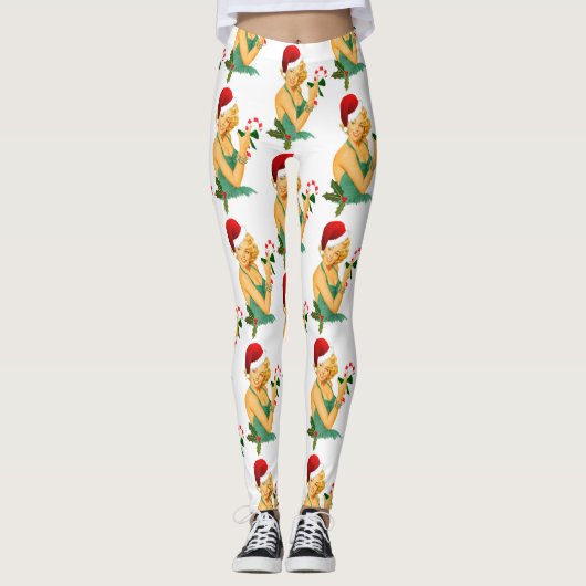 santa claus pin leggings (Voorkant)