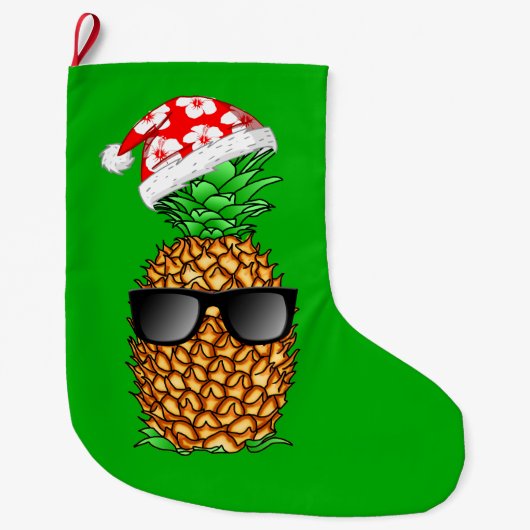 Santa Claus Pineapple Grote Kerstsok (Voorkant)