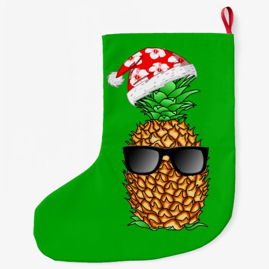 Santa Claus Pineapple Grote Kerstsok (Achterkant)