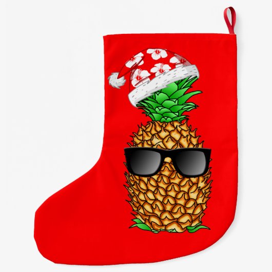 Santa Claus Pineapple Grote Kerstsok (Achterkant)
