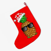 Santa Claus Pineapple Grote Kerstsok (Achterkant (Hangend))