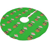 Santa Claus Pineapple Kerstboom Rok (Gekanteld)