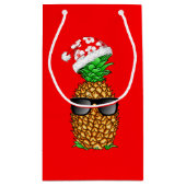 Santa Claus Pineapple Klein Cadeauzakje (Achterkant)
