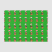Santa Claus Pineapple Tissuepapier (Voorkant)