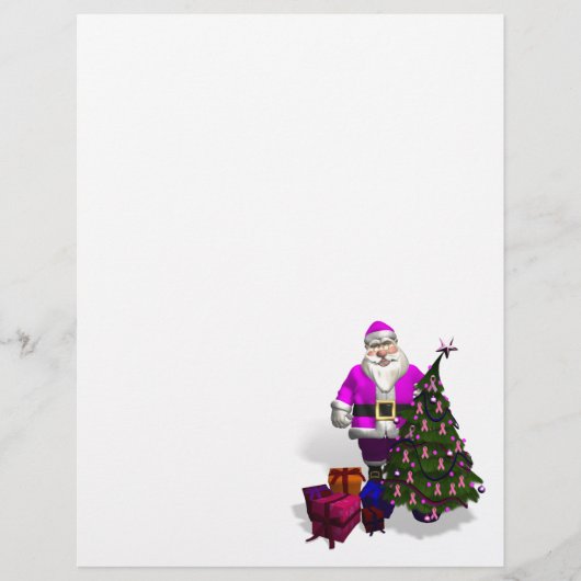 Santa Claus Pink Ribbons (Voorkant)