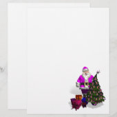 Santa Claus Pink Ribbons (Voorkant / Achterkant)