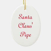 Santa Claus Pipe Keramisch Ornament (Achterkant)