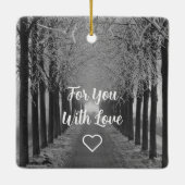 Santa Claus Pixelart Ho, Ho, Pixel Art  Keramisch Ornament (Achterkant)