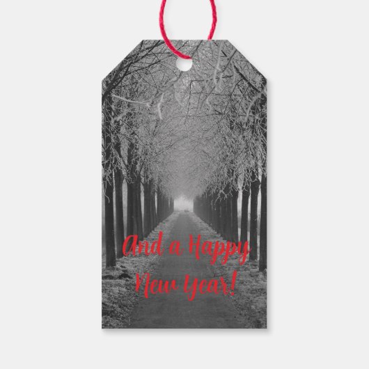 Santa Claus Pixelart Merry Christmas, Pixel Art  Cadeaulabel (Achterkant)