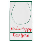 Santa Claus Pixelart Merry Christmas, Pixel Art  Klein Cadeauzakje (Achterkant)