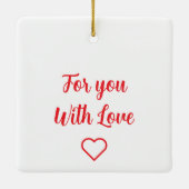 Santa Claus Pixelart, Pixel Art  Keramisch Ornament (Achterkant)