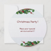 SANTA CLAUS PLAYING HARP - CHRISTMAS PARTY Pearl Kaart (Achterkant)