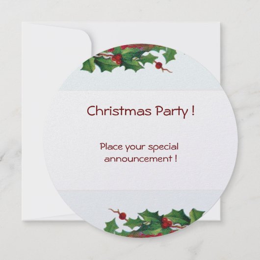 SANTA CLAUS PLAYING HARP - CHRISTMAS PARTY Pearl Kaart (Achterkant)