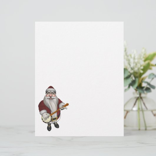 Santa Claus Plays Banjo (Staand voorkant)