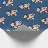 Santa Claus Plays Banjo Cadeaupapier (Hoek)