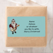 Santa Claus Plays Banjo Etiket (Insitu)