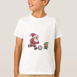 Santa Claus Plays soccer with a Naughty Goblin T-shirt