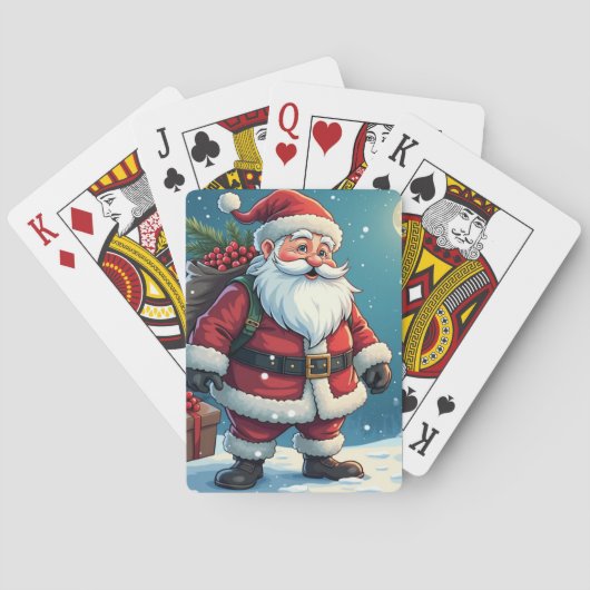 Santa Claus Pokerkaarten (Achterkant)