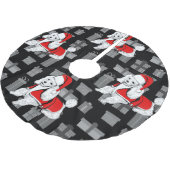 santa claus poodle kerstboom rok (Gekanteld)